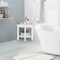 Corner Shower Bench Stool with Storage Shelf for Shaving Legs